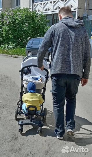 Подножка с сиденьем для второго ребенка