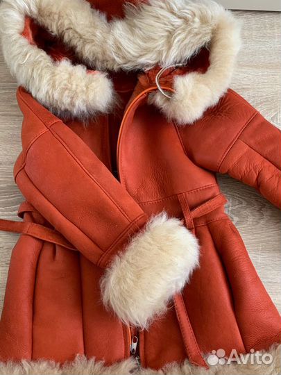 Дубленка для девочки 116-125