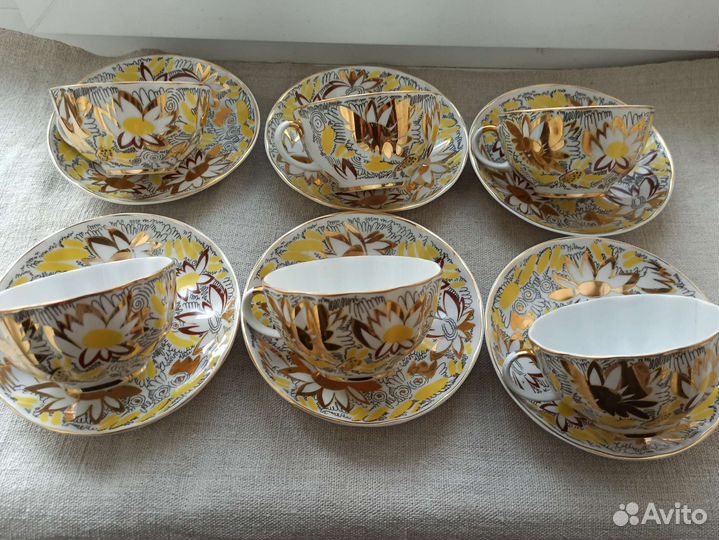 Чайные пары. лфз. пз. роспись. деколь