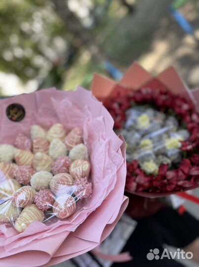 Букет из клубники в шоколаде