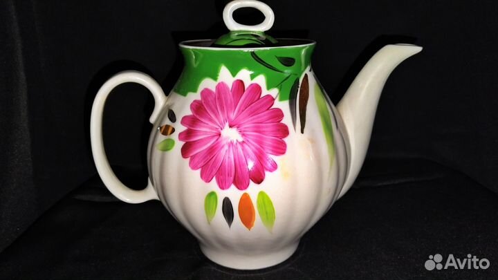 Чайник заварочный костянной фарфор Астры Дулево