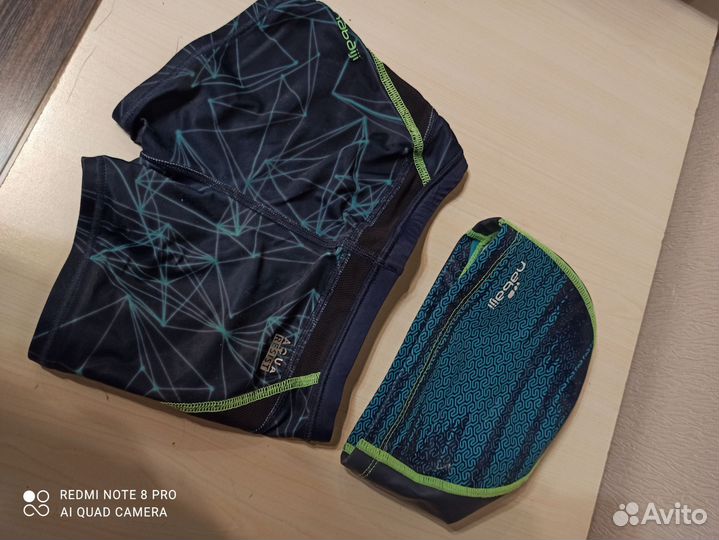 Плавки и шапочка Декатлон на 6-7 лет