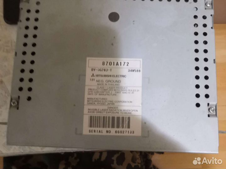 Штатная магнитола Митсубиси Галант рестайлинг