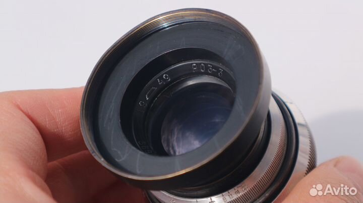 Кинообъектив ро3-3 1949 года красная П