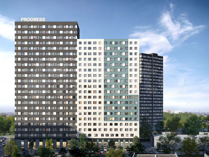 2-к. квартира, 50,6 м², 2/22 эт.