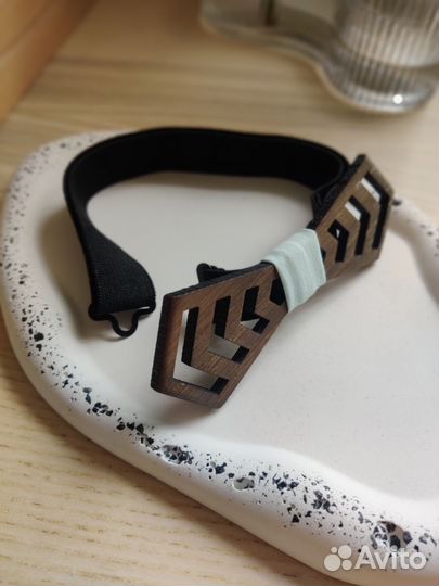 Галстук бабочка деревянная