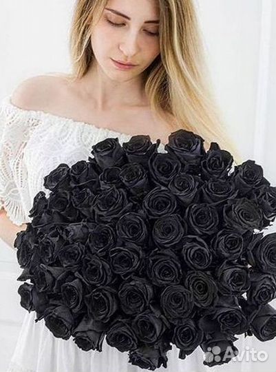 Чёрные розы с доставкой