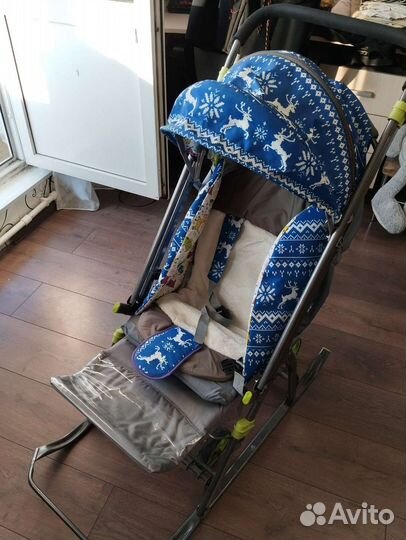 Детские санки с колесами