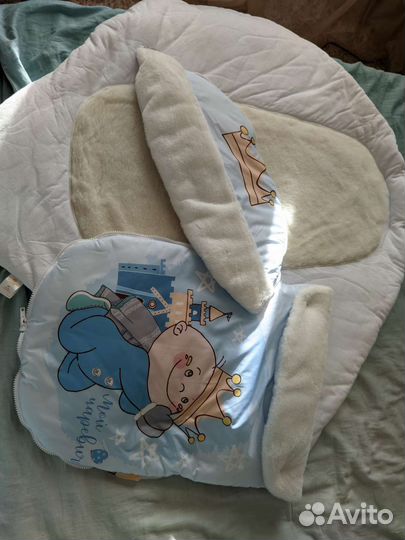 Конверт на выписку для мальчика зимний