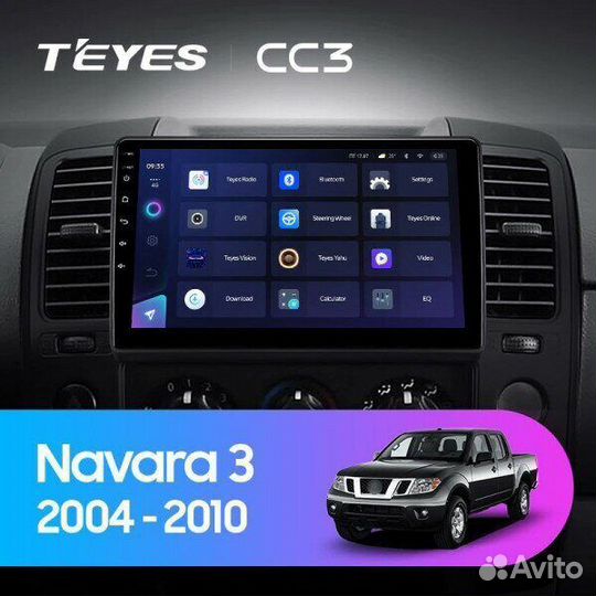 Магнитола Teyes CC3L 4/32 Nissan Navara