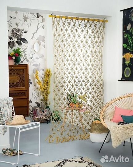 Ширма, перегородка макраме