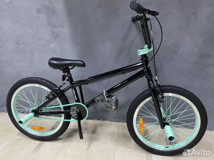 Велосипед BMX Fox 20 черно-бирюзовый