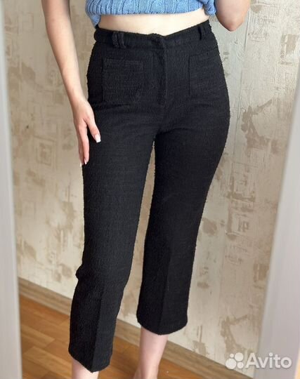 Брюки твидовые