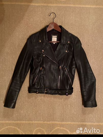 Кожаная куртка косуха zara