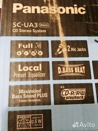 Музыкальный центр Panasonic SC-UA3 black