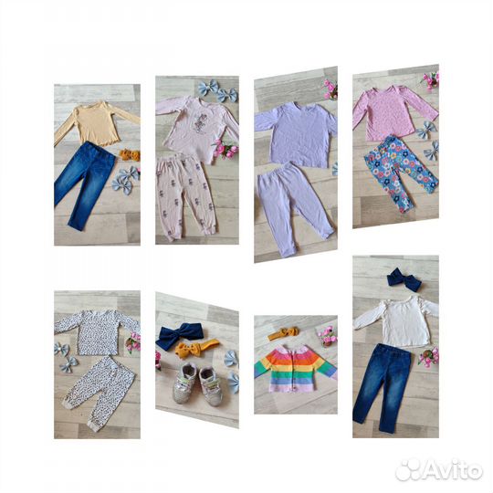 Пакет вещей на девочку 80 86 размер