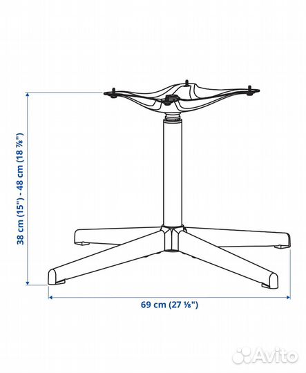 Каркас икеа бальсбергет для стула
