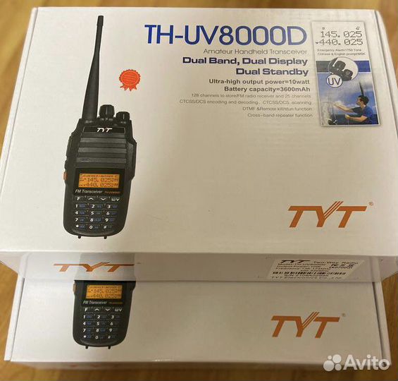Портативная TYT TH-UV8000D 10 w(2 рации Новы