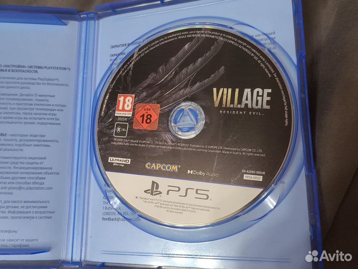 Диск с игрой Village resident evil для ps5