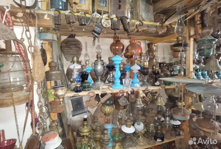 Подсвечники старинные латунные бронзовые с ручкой