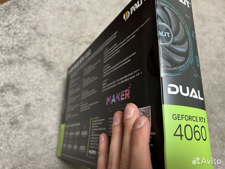 Видеокарта Palit nvidia GeForce RTX4060 dual OC