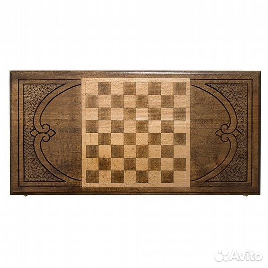 Нарды и шашки резные Всадник 60 х 60 см бук Армения 62587