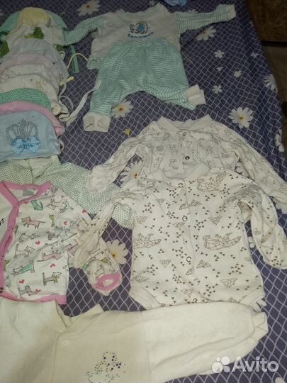 Детские вещи на девочку с пакетом на 3-4 месяца