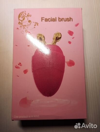 Массажная щеточка для лица с роликами