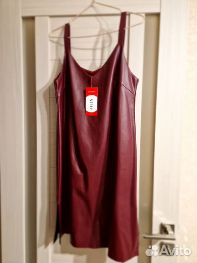 Сарафан экокожа