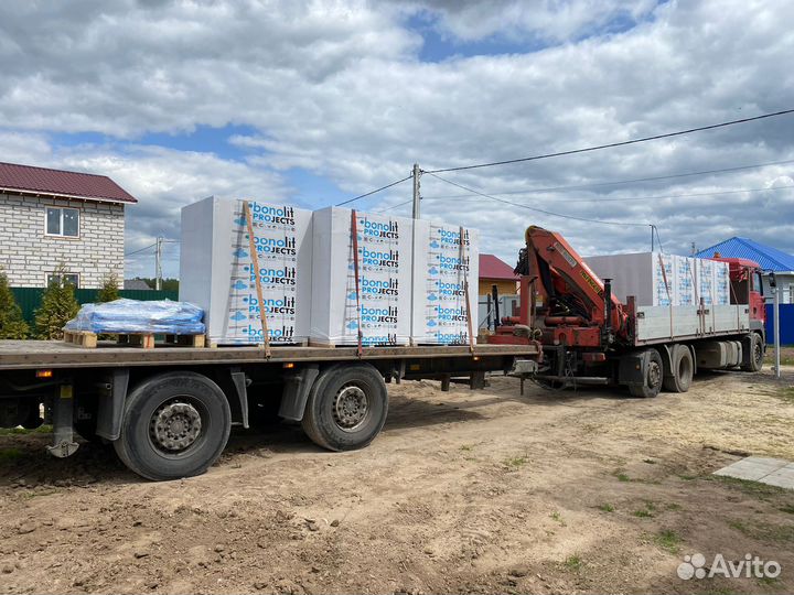 Газоблок Бонолит с доставкой