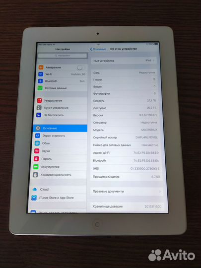 Планшет Apple iPad 3 32gb (A1430) Sim WiFi + чехол