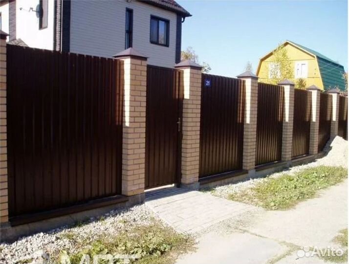 Заборы ворота навесы