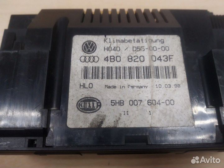 Блок управления климатической установкой Audi A6