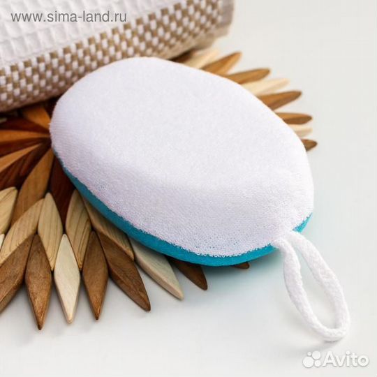 Мочалка махровая Мишка