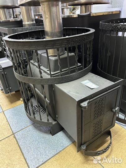 Печь для бани чугун Кеннет Бастион 12-18 куб. м