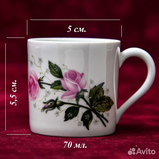 Фарфоровая Кофейная пара