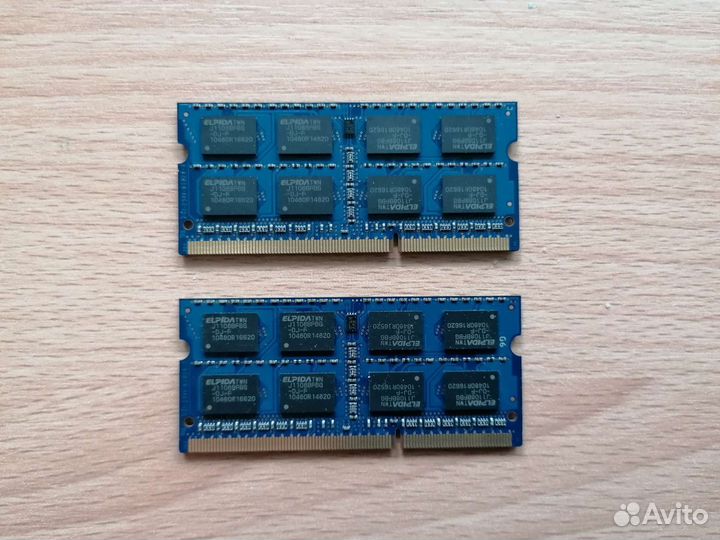 Оперативная память для ноутбука DDR3 2х2GB