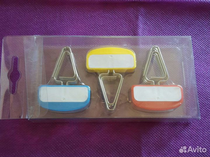 Канцелярия-фирменные зажимы для бумаги.12-штук
