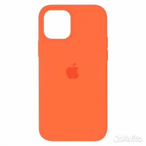 Силиконовый чехол для iPhone 12 mini (Морковный)