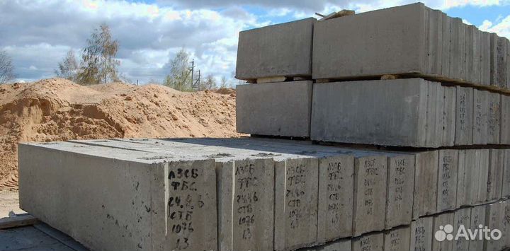 Фундаментные бетонные блоки