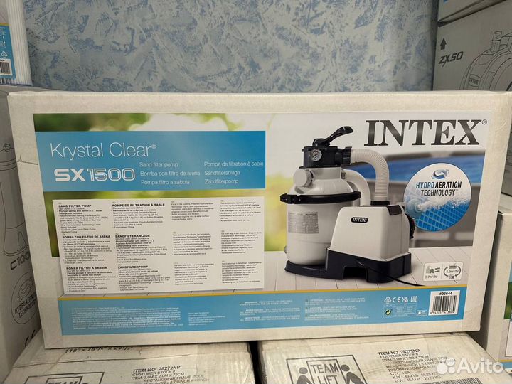 Песочный фильтр-насос для бассейна intex SX1500