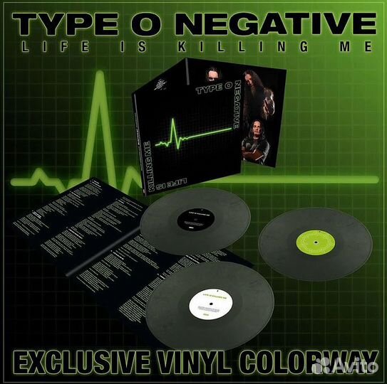 Type O Negative - Life Is Killing Me (3 Color LP)