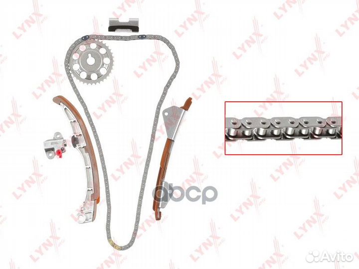Комплект цепи toyota corolla 01- TK0102 lynxauto