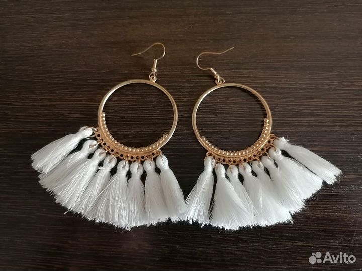 Серьги кисточки