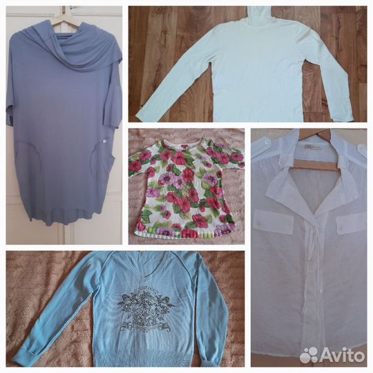 Женская одежда кофта туника рубашка р.48