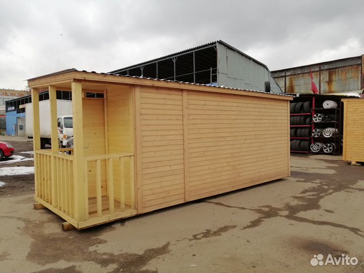 Бытовка строительная 7х2,30 с блоками