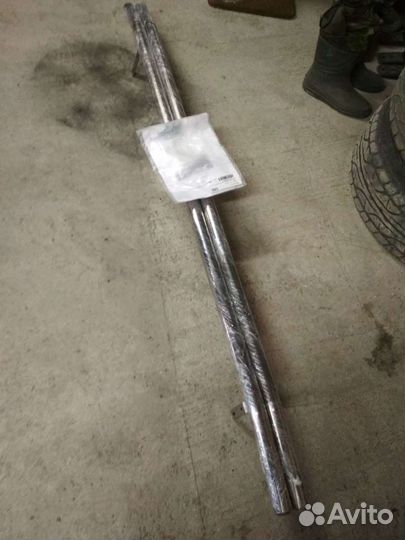 Защита штатных порогов Прадо120