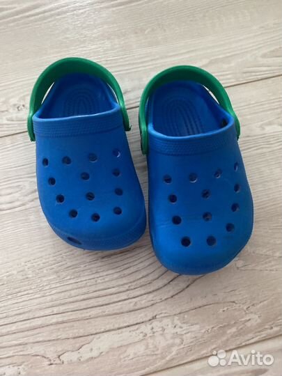 Сабо детские синие 22 23