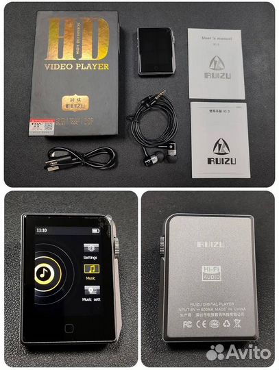 Ruizu A58 музыкальный плеер DSD без потерь уровня