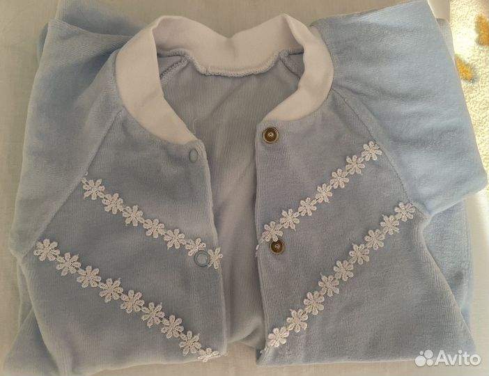 Комплект на выписку (одеяло, костюмы, ленты)